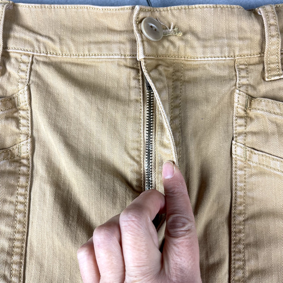 Madewell 90s Straight Cargo Pant Womens 29 Beige Garment Dyed High Waist FLAW - Picture 7 of 16